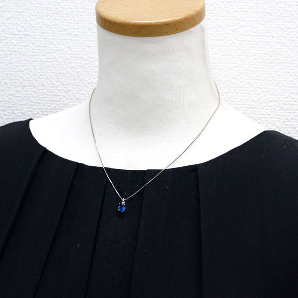 Pt900/Pt850 アパタイト ダイヤモンド ペンダントネックレス 0.70ct D0.01ct