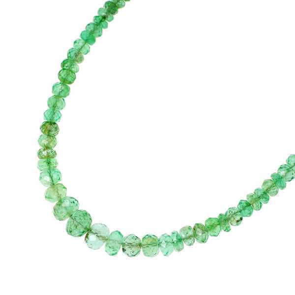 K18YG エメラルド ネックレス 25.00ct