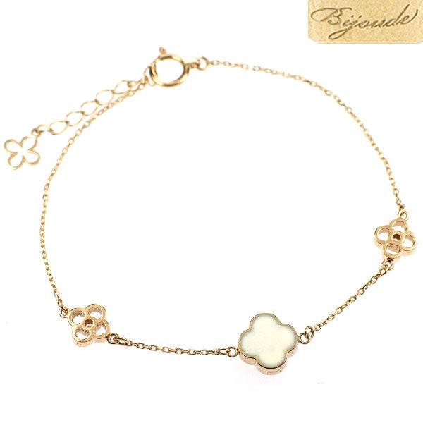希少 Bijoude/ビジュード K18PG パライバ トルマリン ダイヤモンド 樹脂 ブレスレット 0.128ct D0.08ct