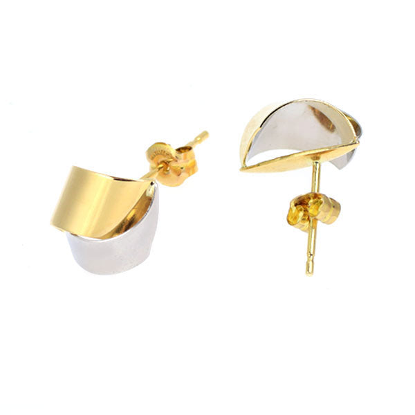 Pt850/K18YG デザインピアス