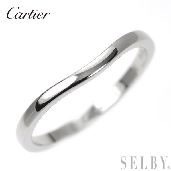 カルティエ Pt950 リング バレリーナカーブ 59号