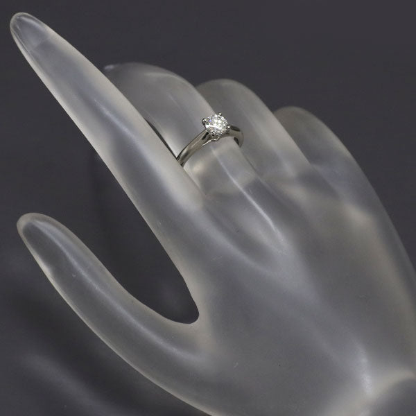 カルティエ Pt950 ダイヤモンド リング 0.51ct G VVS2 3EX ソリテール 45号