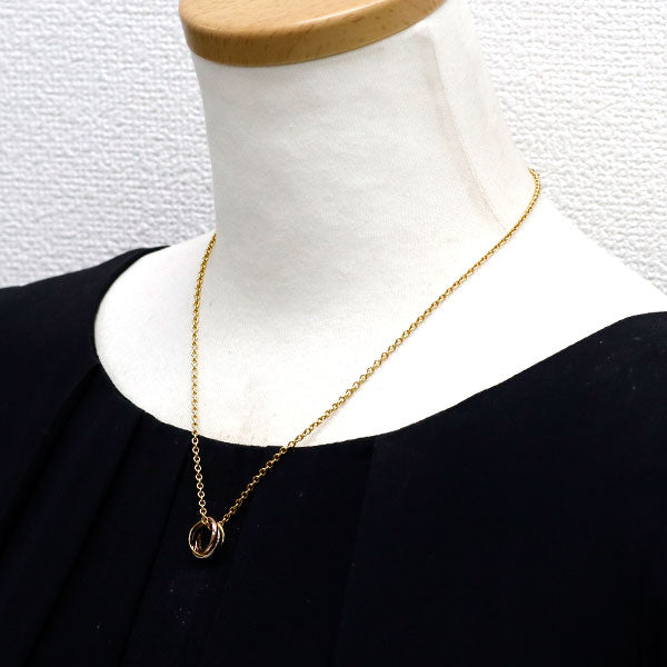 カルティエ K18YG/WG/PG ペンダントネックレス トリニティ