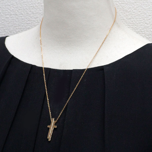 グッチ K18PG ペンダントネックレス セパレートクロス