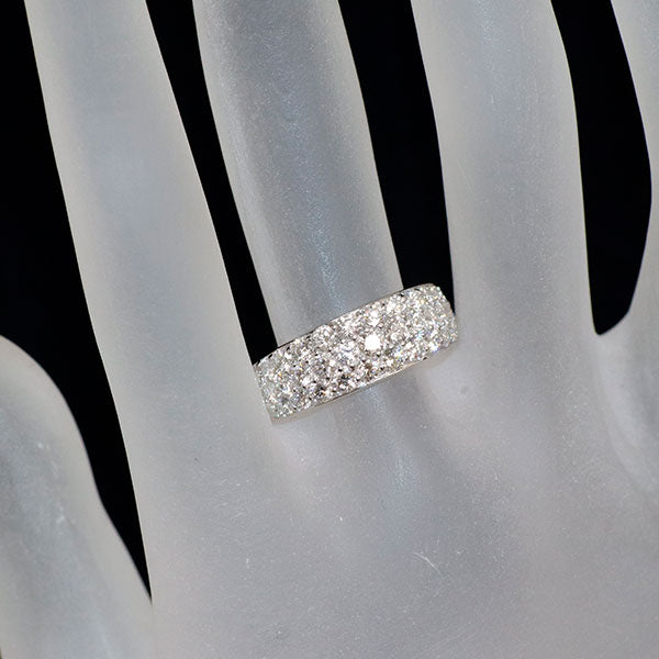 ミキモト K18WG ダイヤモンド リング 1.50ct パヴェ 《セルビー銀座店》【中古】