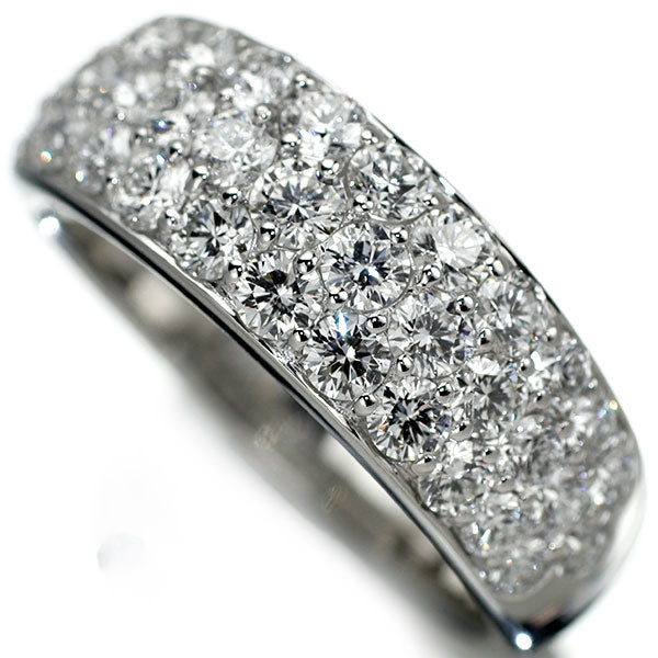 ミキモト K18WG ダイヤモンド リング 1.50ct パヴェ 《セルビー銀座店》【中古】
