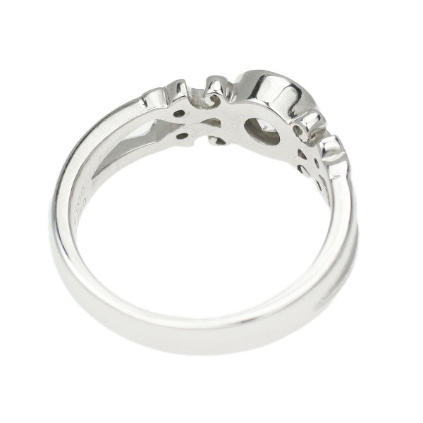 Pt900 ダイヤモンド リング 0.45ct D0.03ct