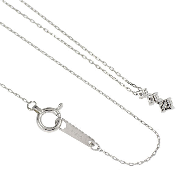Pt900/ Pt850 ダイヤモンド ペンダントネックレス スリーストーン