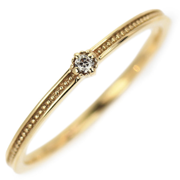 エテ/ete K10YG ダイヤモンド リング 0.01ct