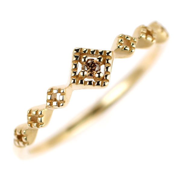 エテ/ete K10YG ダイヤモンド リング 0.01ct ピンキー