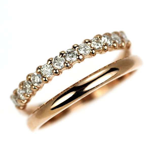 K18PG ダイヤモンド リング 0.17ct ピンキー