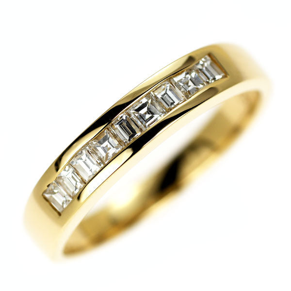 K18YG ダイヤモンド リング 0.35ct 一文字