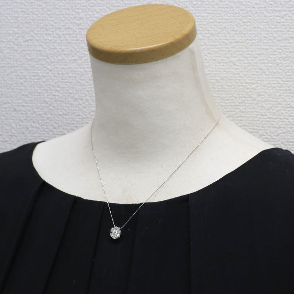 K18WG ダイヤモンド ペンダントネックレス 1.00ct