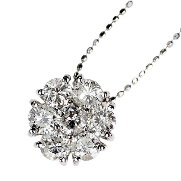 K18WG ダイヤモンド ペンダントネックレス 1.00ct