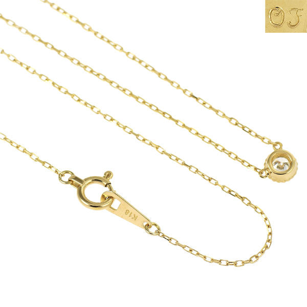 オレフィーチェ K18YG ダイヤモンド ペンダントネックレス 0.10ct ピコ