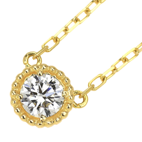 オレフィーチェ K18YG ダイヤモンド ペンダントネックレス 0.10ct ピコ