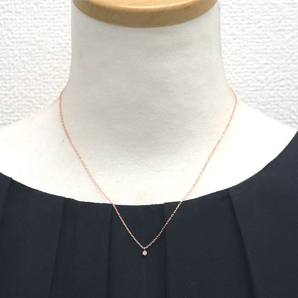 K18PG ダイヤモンド ペンダントネックレス 0.05ct