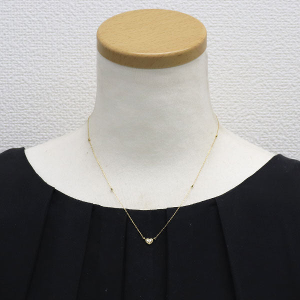 K18YG ダイヤモンド ペンダントネックレス 0.07ct ハート