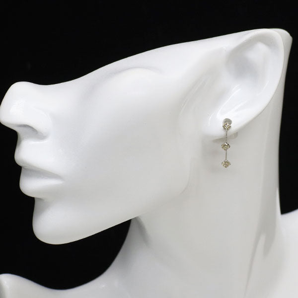 Pt900 ダイヤモンド ピアス 1.00ct スリーストーン
