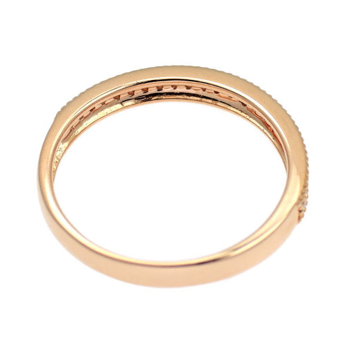 K18PG ダイヤモンド リング 0.12ct ハーフエタニティ — セルビー