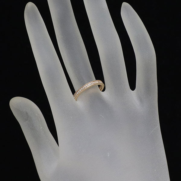 K18PG ダイヤモンド リング 0.12ct ハーフエタニティ — セルビー