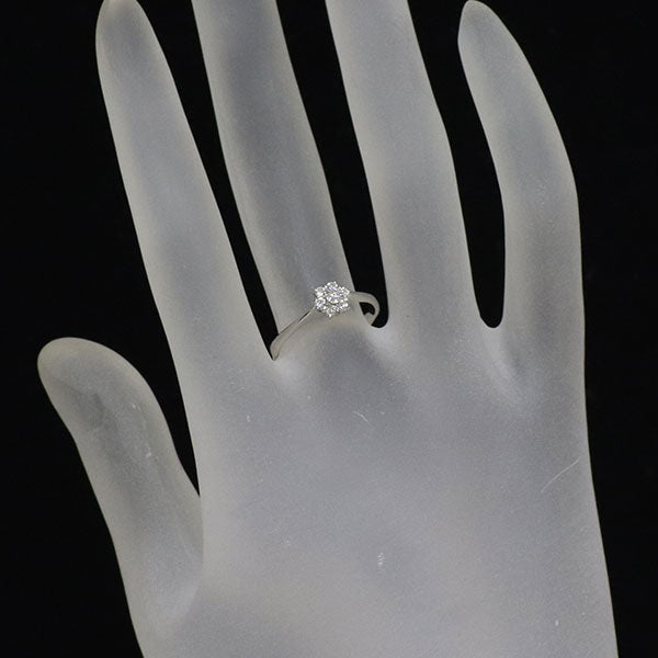 K18WG ダイヤモンド リング