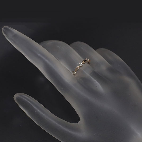 K18PG ダイヤモンド リング 0.12ct