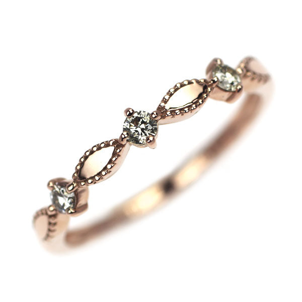 K18PG ダイヤモンド リング 0.12ct