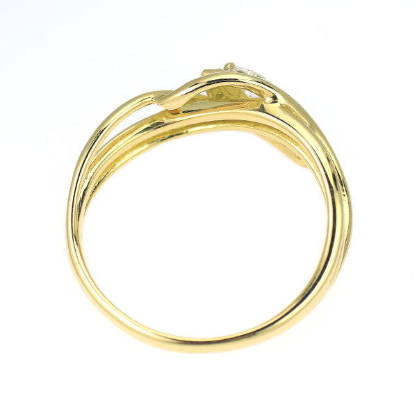 K18YG ダイヤモンド リング 0.15ct