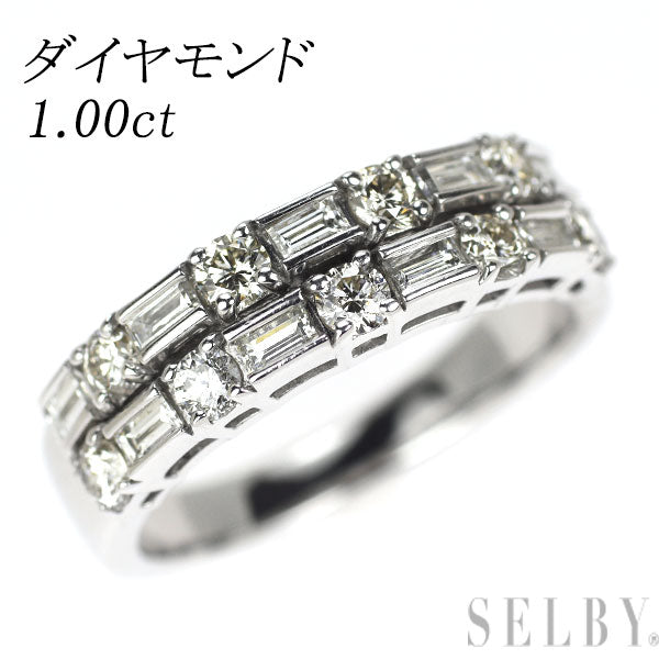 K18WG ダイヤモンド リング 1.00ct