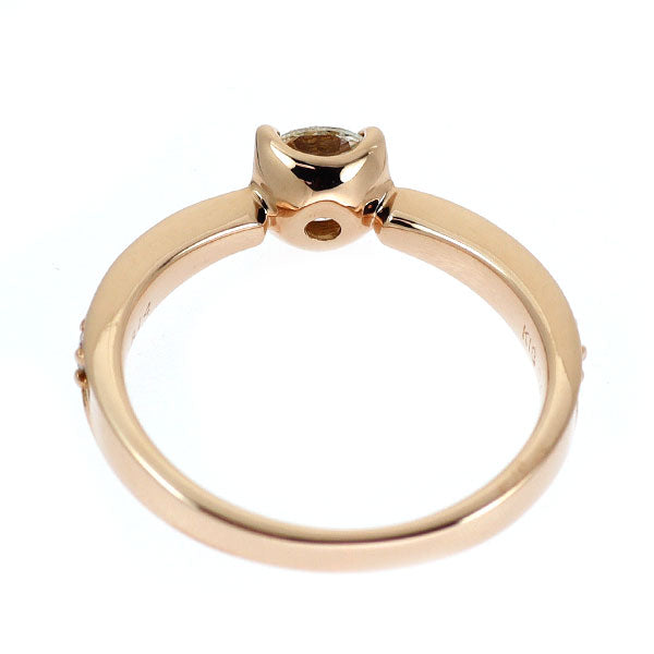 K18PG ダイヤモンド リング 0.51ct D0.14ct