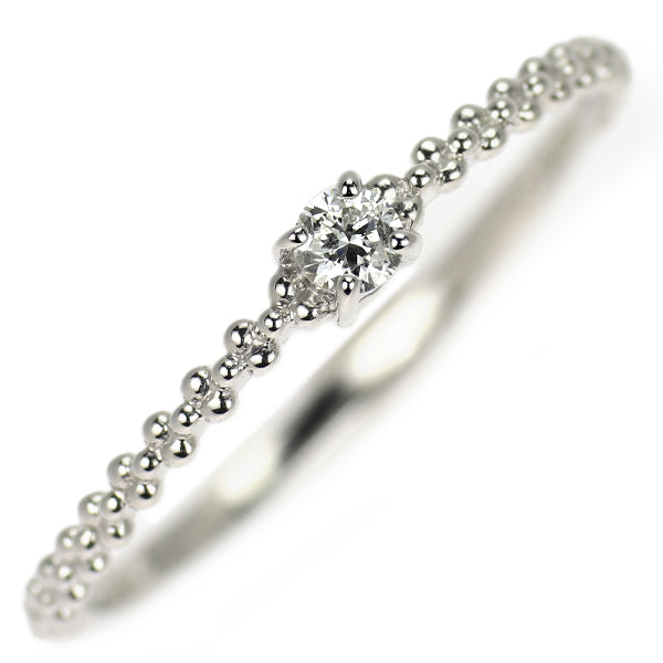 K10WG ダイヤモンド リング 0.06ct