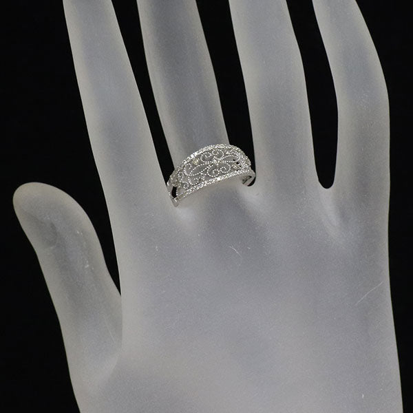K10WG ダイヤモンド リング 0.30ct