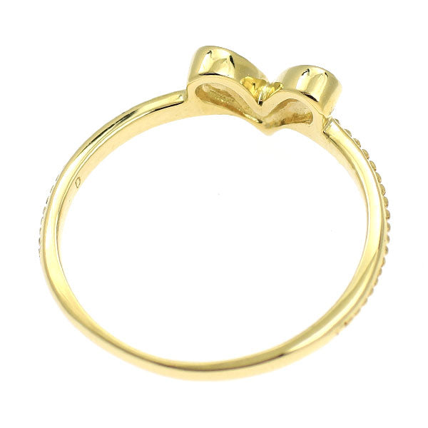 K18YG ダイヤモンド リング ハート