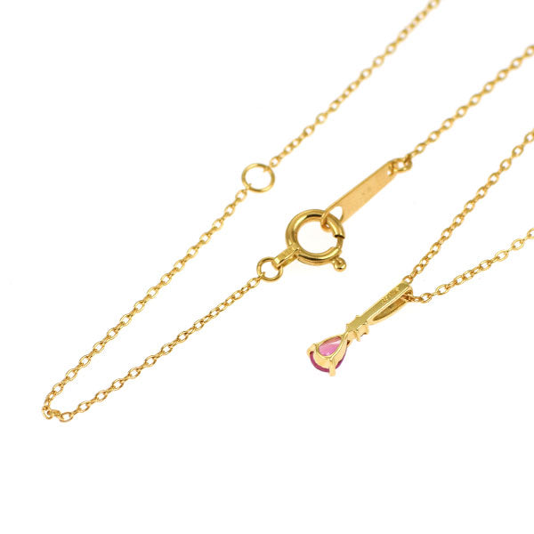 K18YG ルビー ダイヤモンド ペンダントネックレス — セルビー