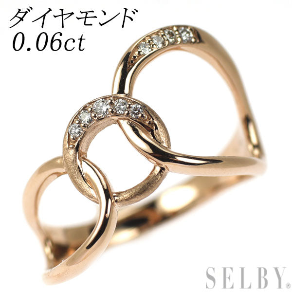 K18PG ダイヤモンド リング 0.06ct