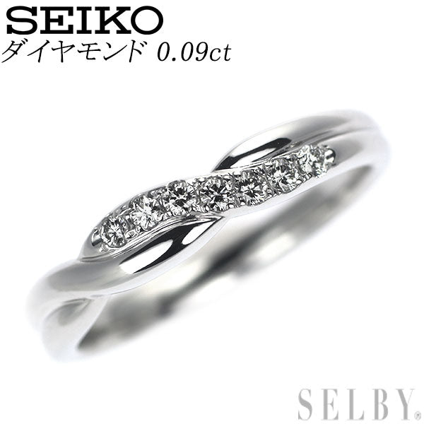 セイコー Pt900 ダイヤモンド リング 0.09ct — セルビーオンラインストア 
