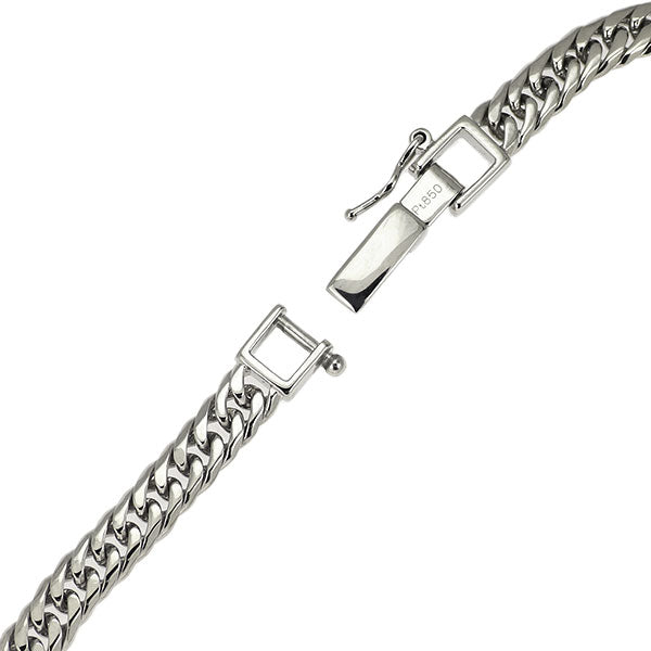 Pt850 ダイヤモンド ブレスレット 0.20ct 喜平6面W