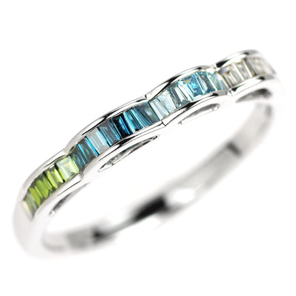 GSTV K18WG カラーレス/トリートカラー ダイヤモンド リング 0.30ct