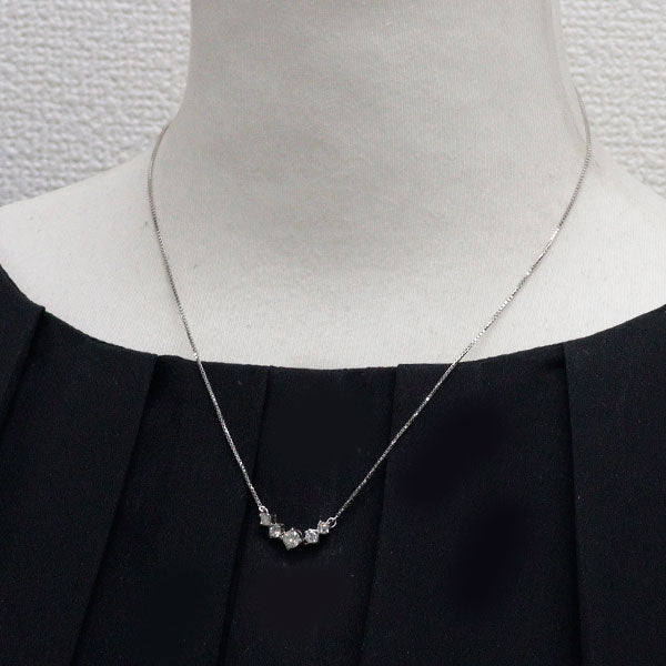 Pt900/ Pt850 ダイヤモンド ペンダントネックレス 0.52ct