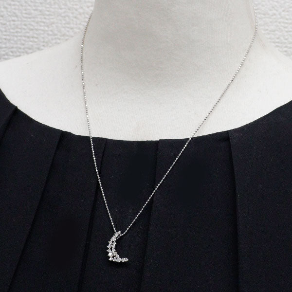 K18WG ダイヤモンド ペンダントネックレス 0.50ct