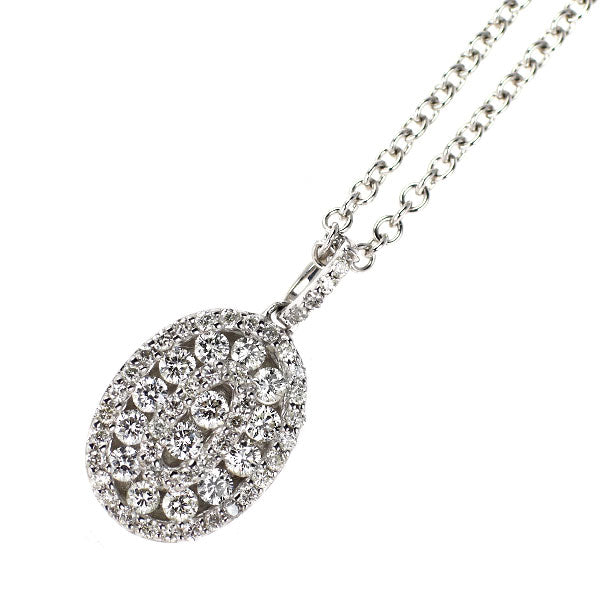 K18WG ダイヤモンド ペンダントネックレス 0.50ct