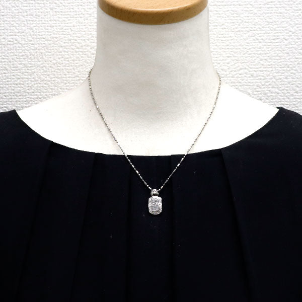 Pt900/Pt850 ダイヤモンド ペンダントネックレス 1.03ct  ミステリーセッティング