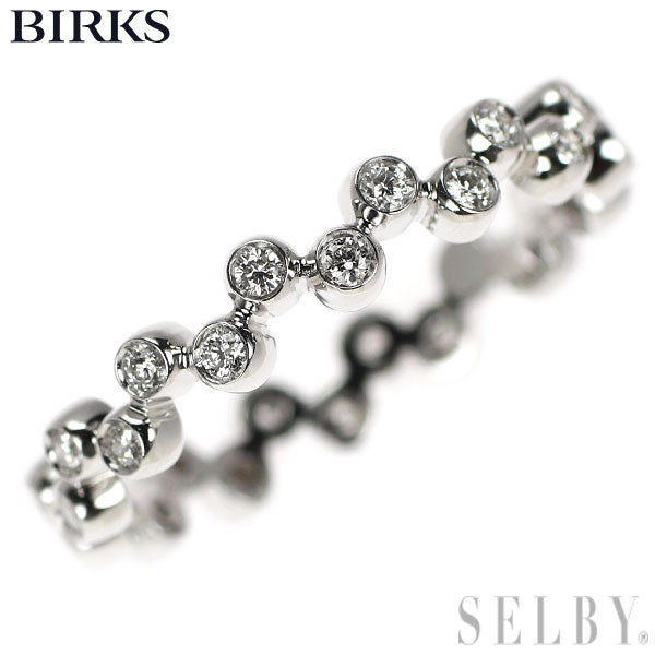 BIRKS K18WG ダイヤモンド リング アイコニック スプラッシュ