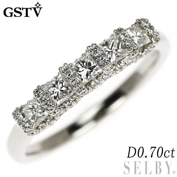 GSTV Pt950 ダイヤモンド リング 0.70ct