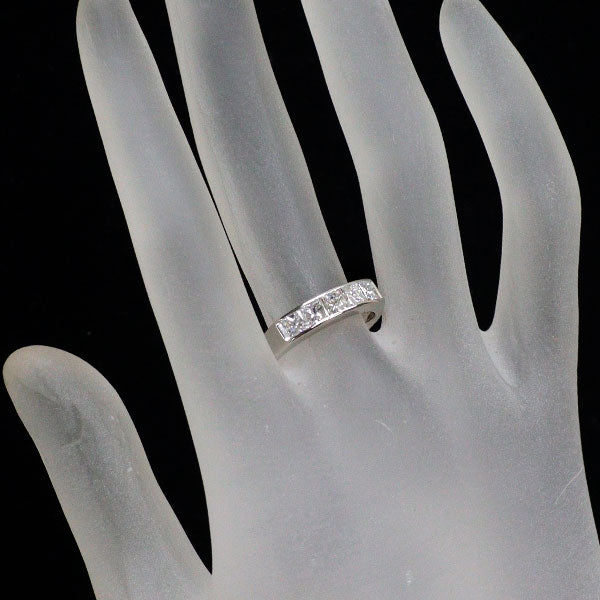 Pt900 プリンセスカット ダイヤモンド リング 1.02ct  一文字