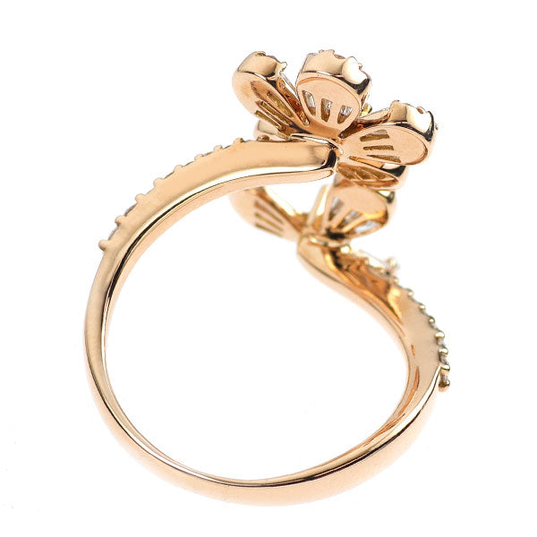 K18PG ダイヤモンド リング 1.01ct フラワー