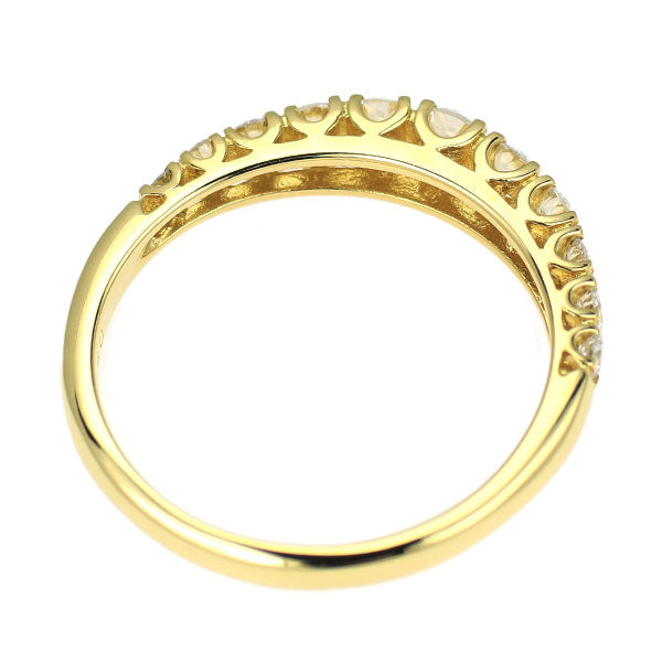 K18YG ダイヤモンド リング 0.50ct ハーフエタニティ