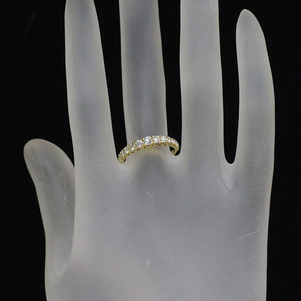 K18YG ダイヤモンド リング 0.50ct ハーフエタニティ