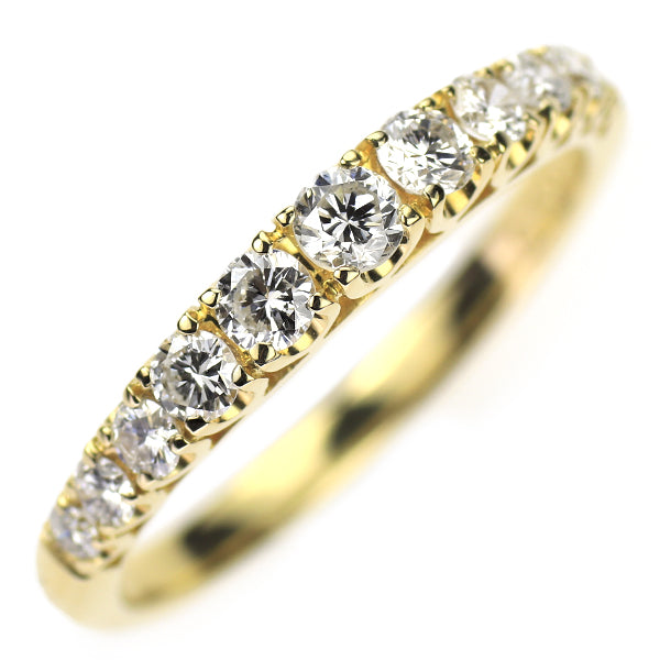 K18YG ダイヤモンド リング 0.50ct ハーフエタニティ